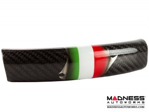 FIAT 500 Steering Wheel Trim - Italian Flag Theme  - Carbon Fiber